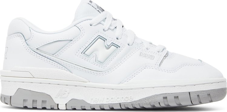 Кроссовки New Balance 550 Big Kid 'White Grey', белый - фото