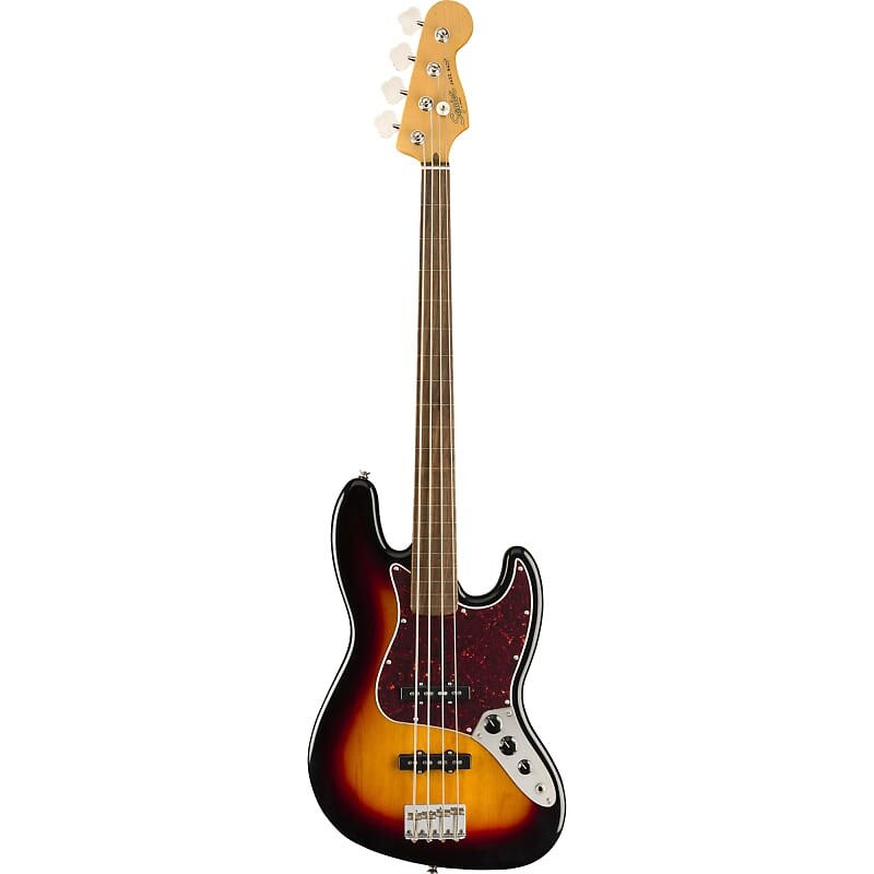 

Бесладовая бас-гитара Fender Squier Classic Vibe '60s Jazz Bass Sunburst