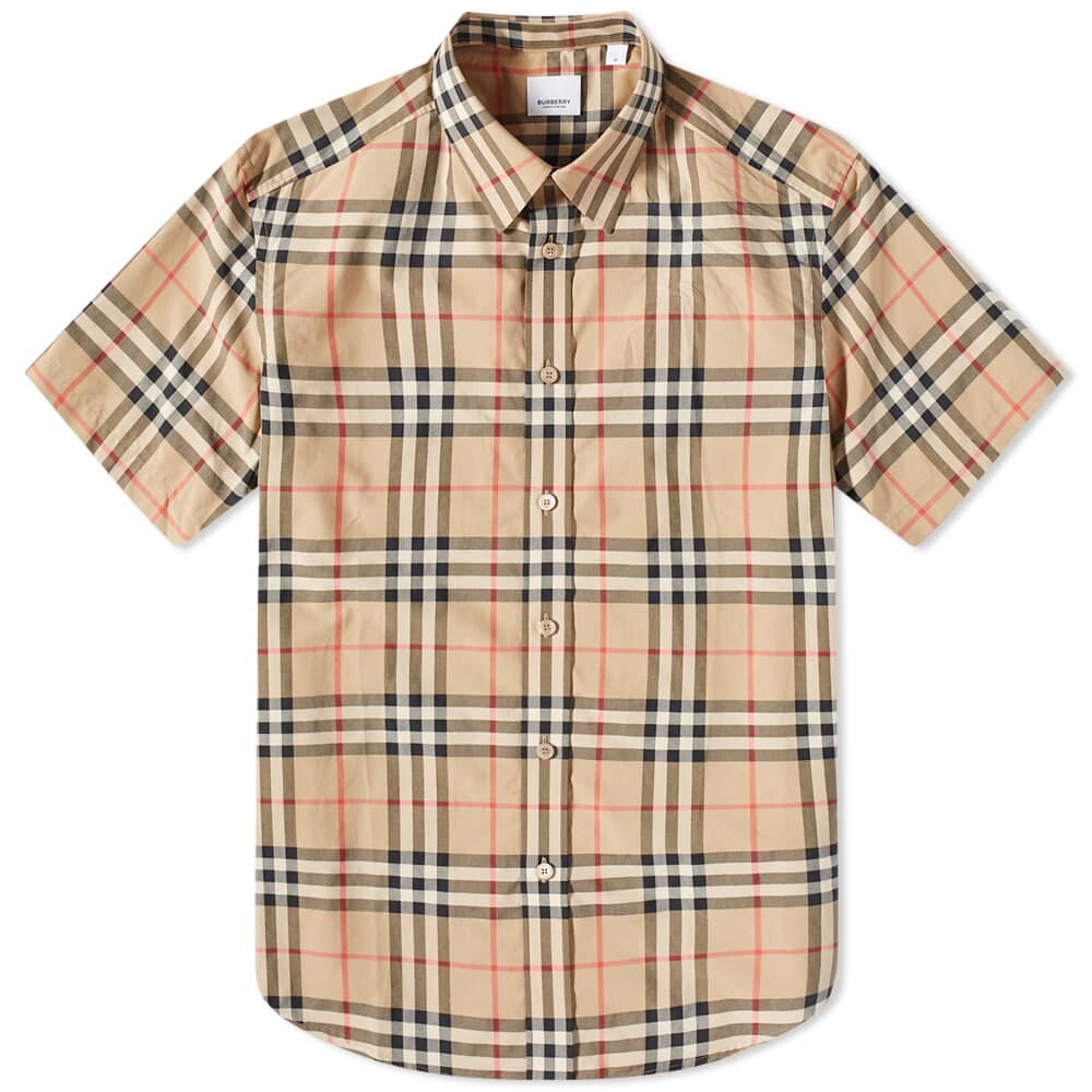 

Рубашка Burberry Short Sleeve Caxton Check Shirt