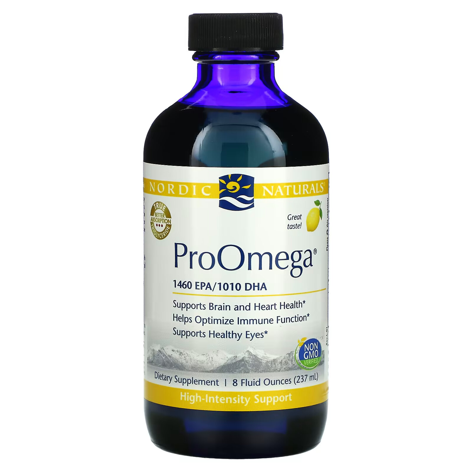 Nordic Naturals, ProOmega, лимон, 237 мл (8 жидк. унций) - фото