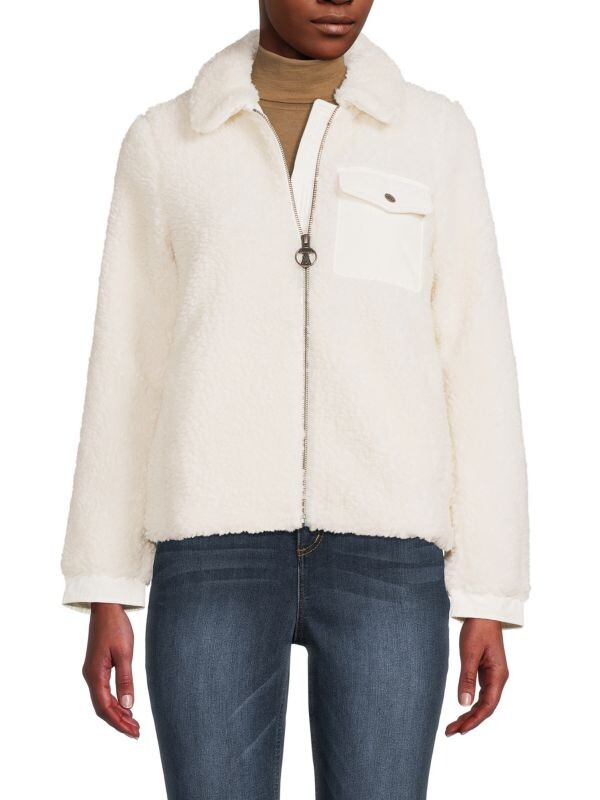 

Флис Barbour Birling из искусственного меха, ivory, Белый
