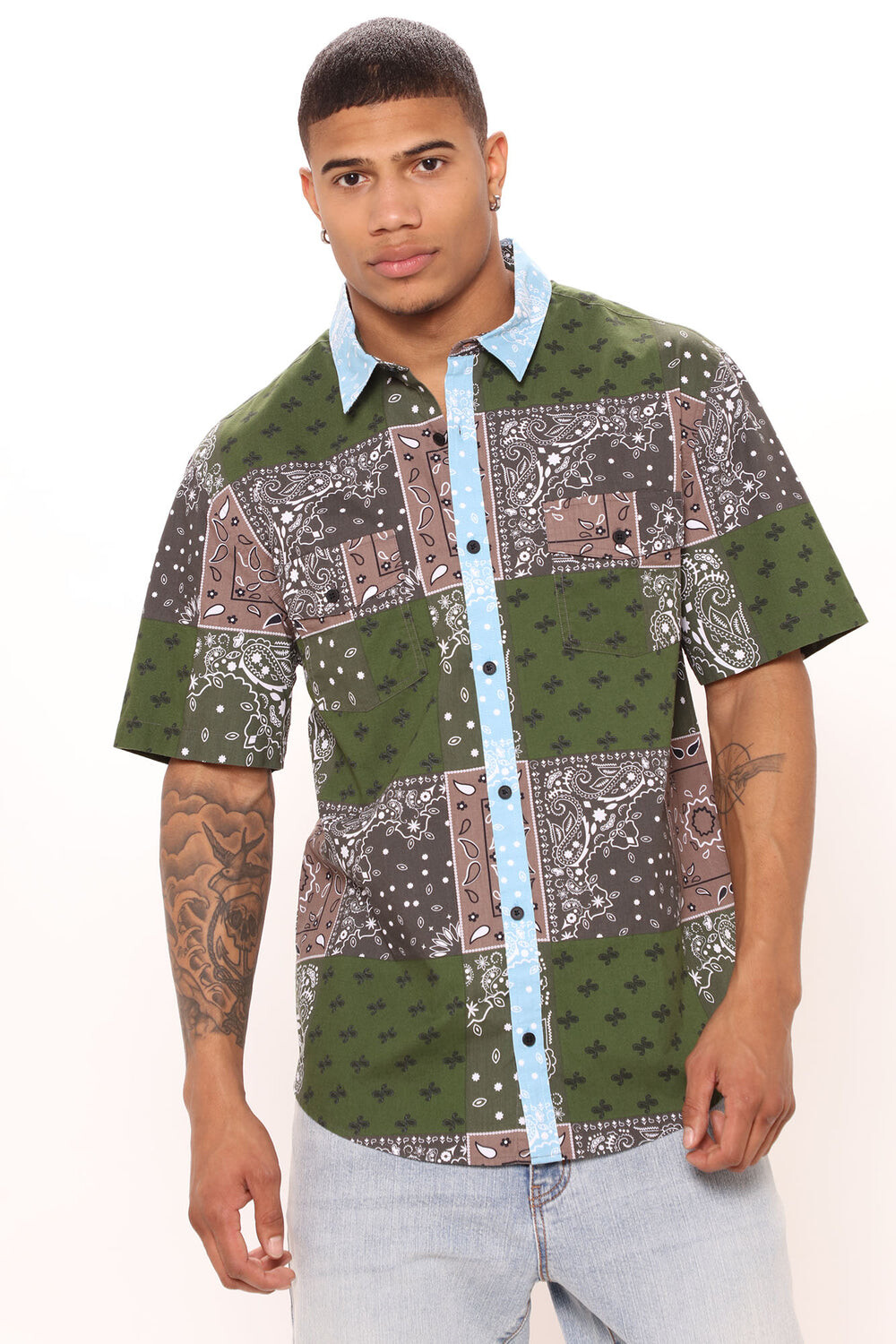

Рубашка Fashion Nova FNMN238, серый