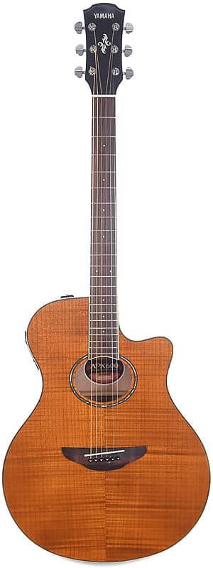 Yamaha APX600FM Flame Maple Электроакустическая Гитара - Янтарный APX600FM Flame Maple Acoustic-Electric Guitar high quality maple wood ib style st electric guitar body unfinished semi finished guitar barrel red sunset rock guitar panel