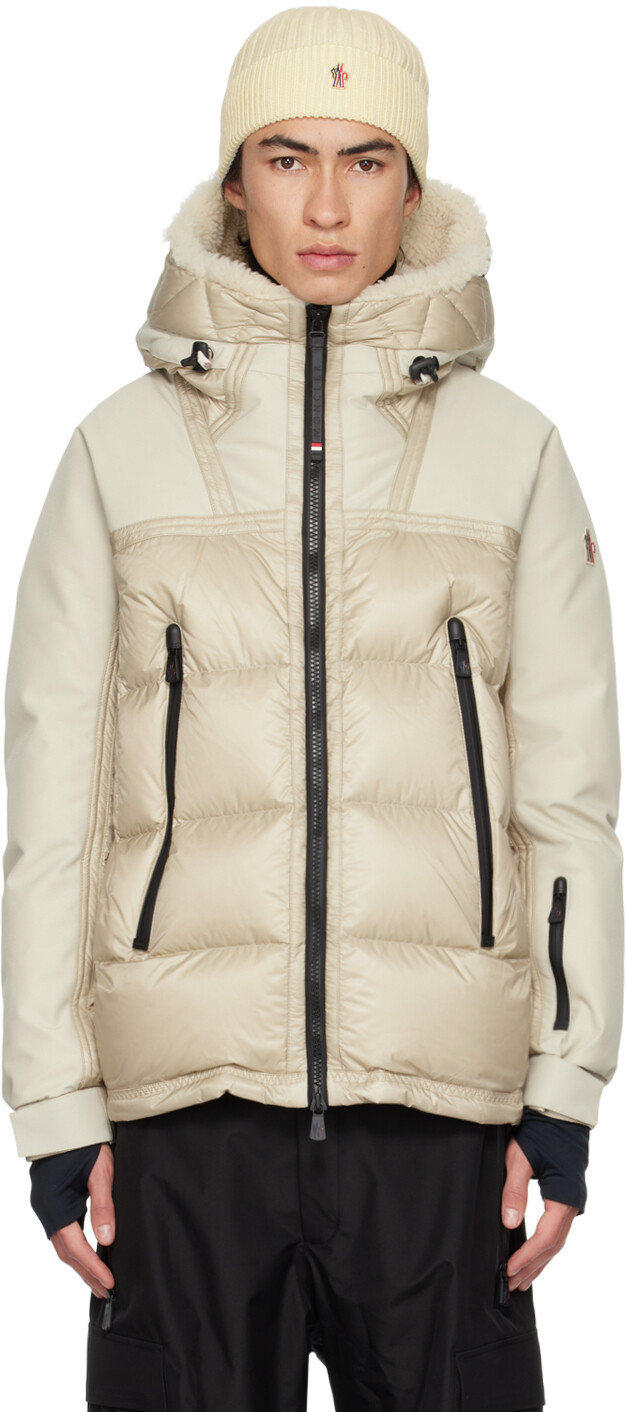 

Пуховик Off-White Morgins Moncler Grenoble, Серый