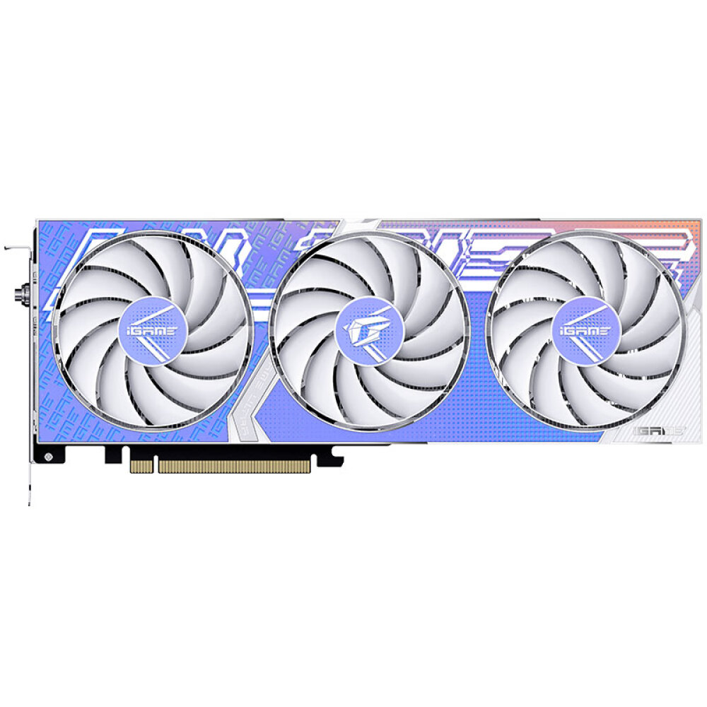 Видеокарта Colorful iGame GeForce RTX 4060 Ti Ultra W OC, 8 Гб, белый geforce 4pin cooler fan replace for colorful rtx 3080 3070 3060 ti igame ultra oc white rtx3080 rtx3070 graphics card fan