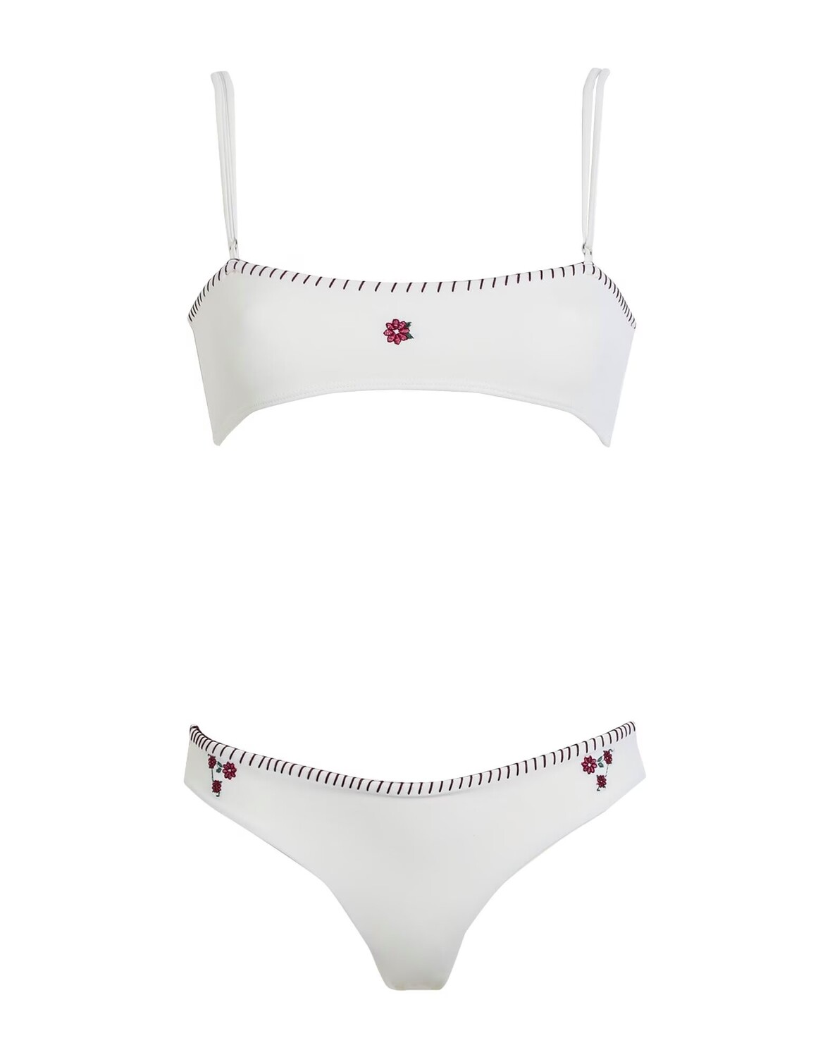 

Бикини Frankies Bikinis Tommy Top-Sawyer Bottom, белый