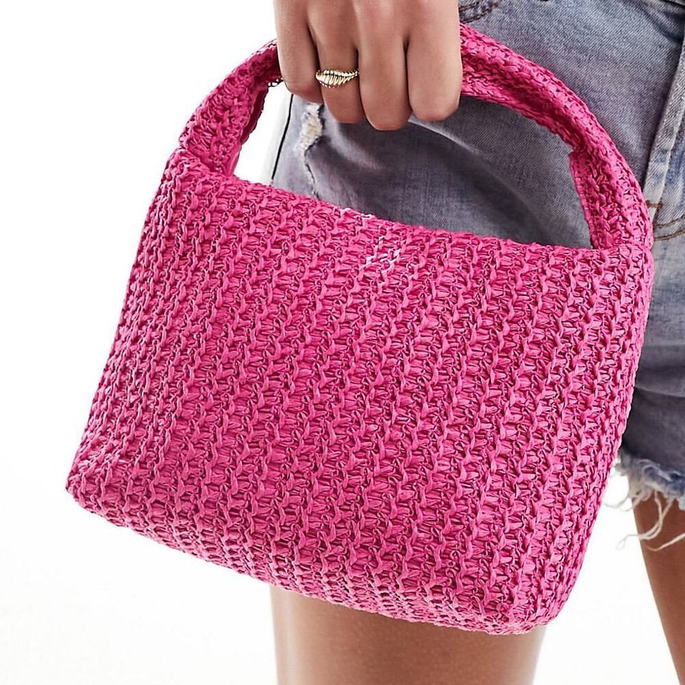 

Сумка Glamorous Straw Grab, розовый