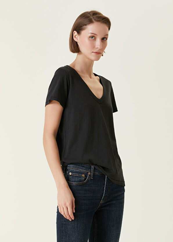

Футболка с V-образным вырезом Rag&Bone, черный