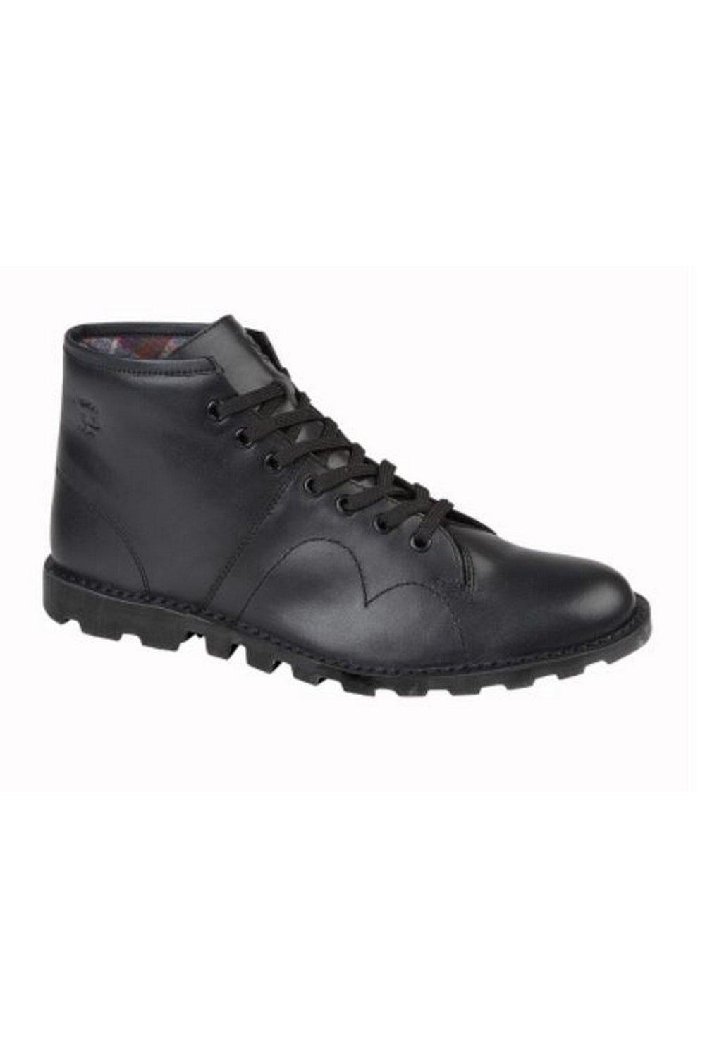 Оригинальные кожаные ботинки с покрытием в стиле ретро «Обезьяна» Grafters, черный