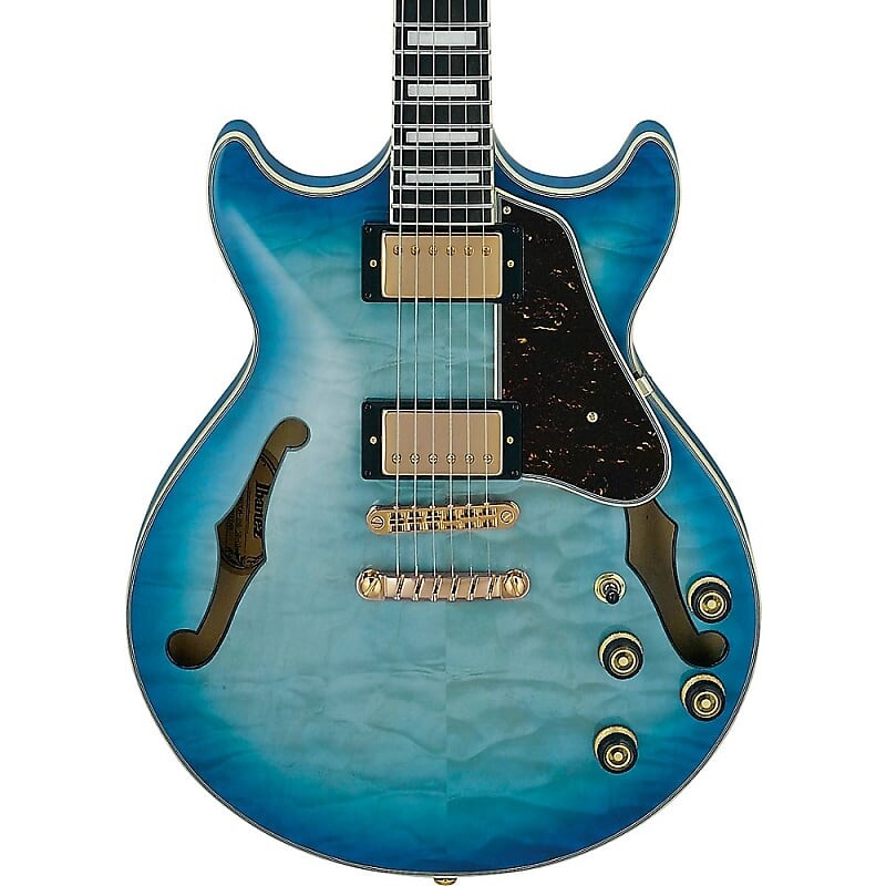 

Электрогитара Ibanez AM93QM Artcore Expressionist Series Electric Guitar Jet Blue Burst