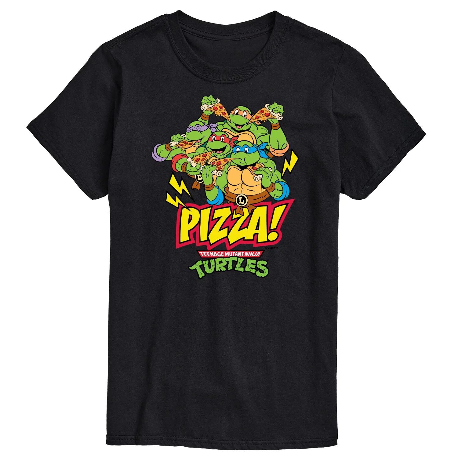 

Футболка с рисунком Big & Tall TMNT Pizza License, черный