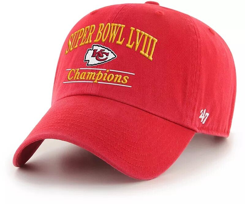 

Мужская регулируемая кепка Super Bowl LVIII Champions Kansas City Chiefs '47