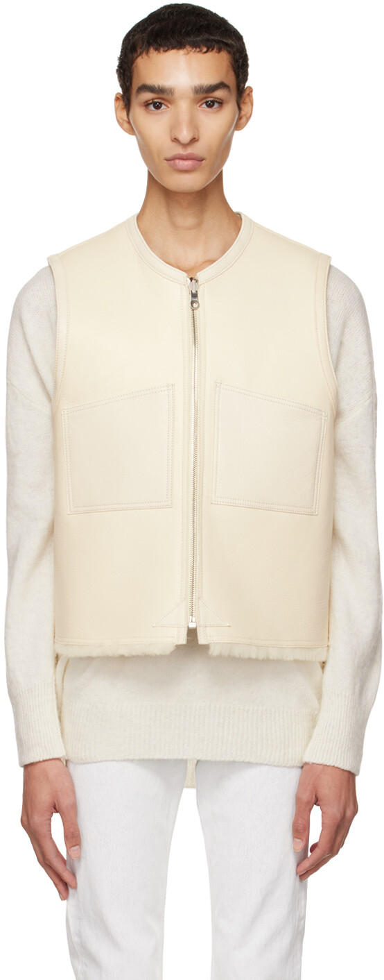 

Двухсторонний жилет из овчины Off-White Our Legacy, Белый