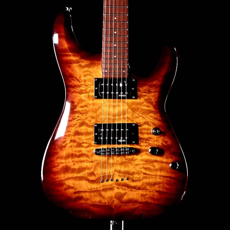 

Schecter C-6 Plus - винтажные солнечные лучи