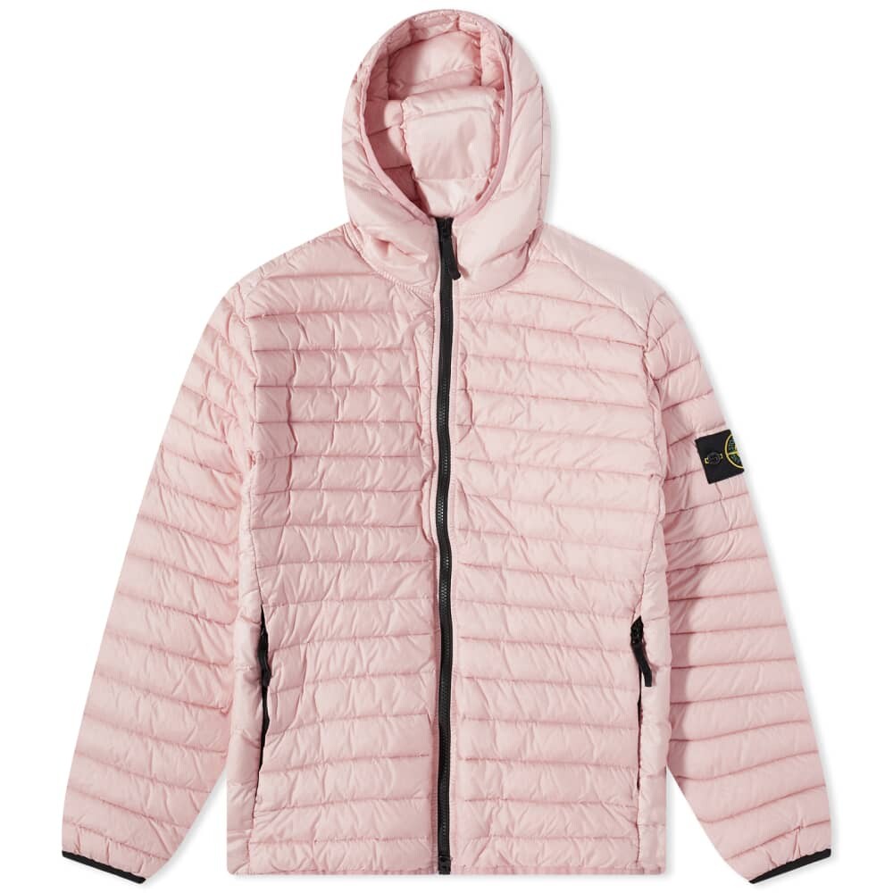 

Легкая пуховая куртка с капюшоном Stone Island, Серый