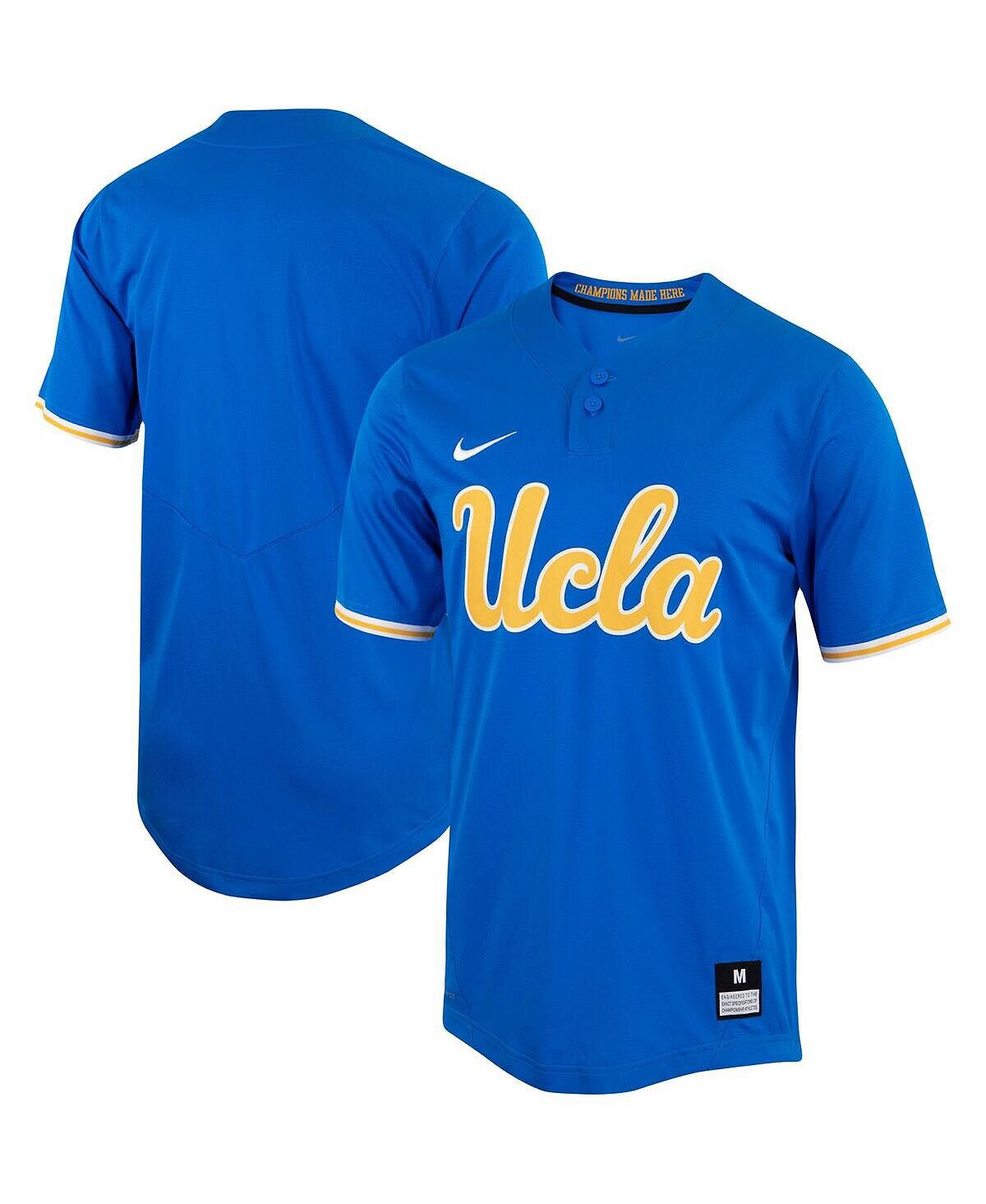 

Мужская и женская синяя копия софтбольного джерси ucla bruins с двумя пуговицами Nike, синий