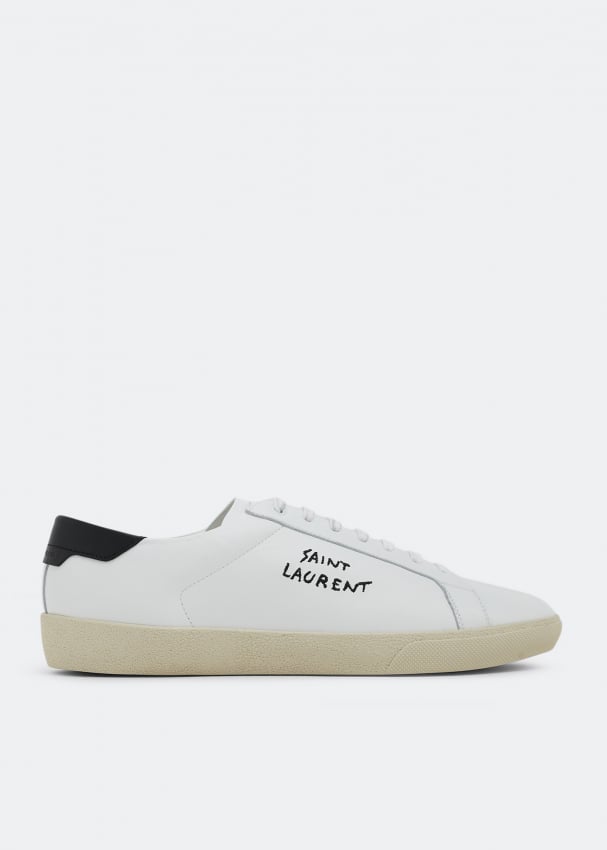 Кроссовки SAINT LAURENT Court Classic SL06 sneakers, белый кроссовки saint laurent court classic stars цвет blanc optique