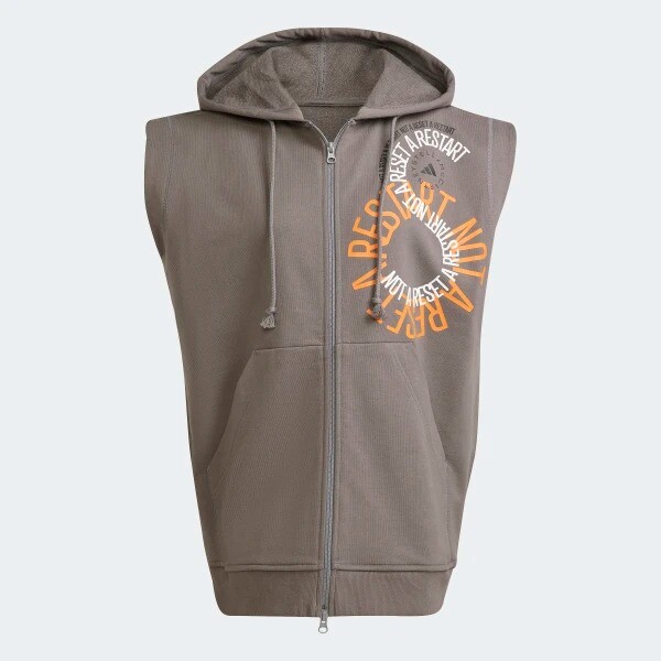 

Толстовка Adidas By Stella Mccartney Sleeveless, серо-коричневый