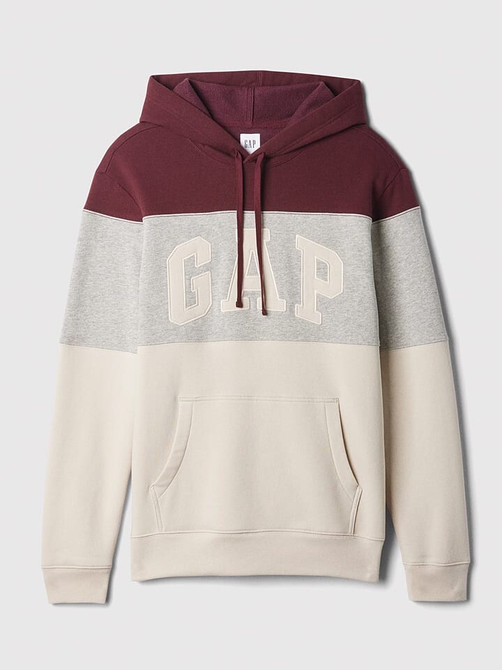

Худи GAP, цвет creme/hellgrau/bordeaux