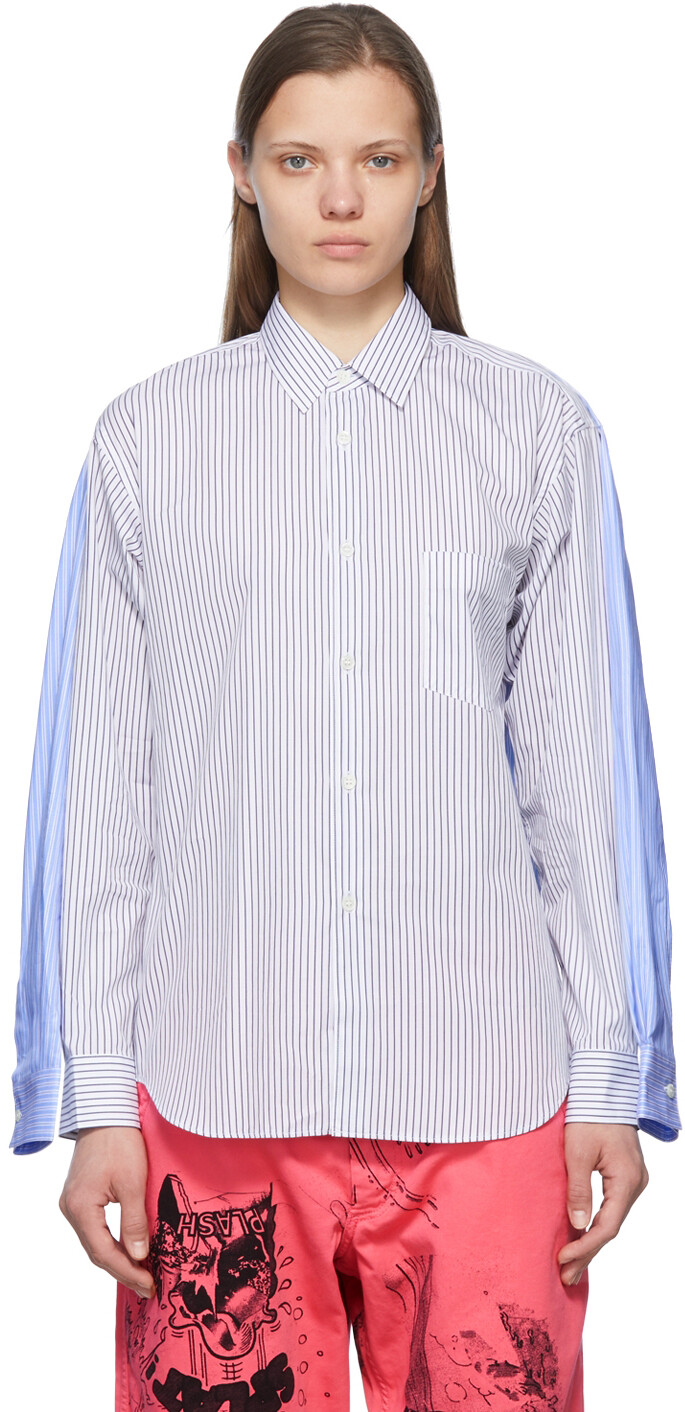 

Синяя хлопковая рубашка Comme des Garçons Shirt