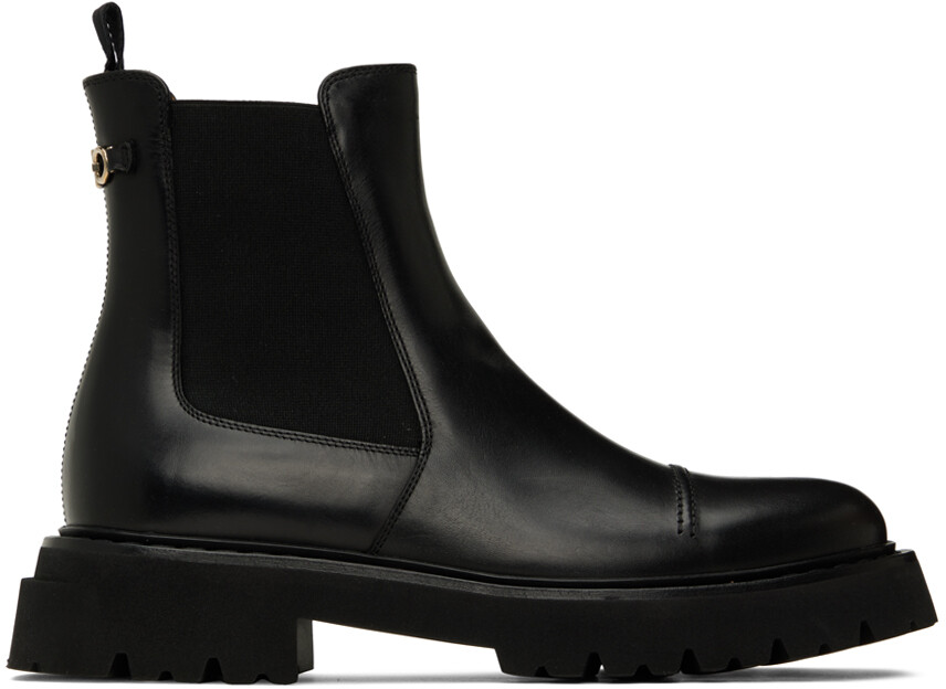 

Черные ботинки челси George 2 Ferragamo