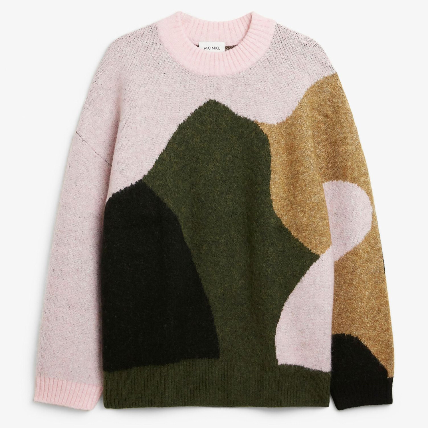 

Свитер Monki Heavy Knit, коричневый/хаки