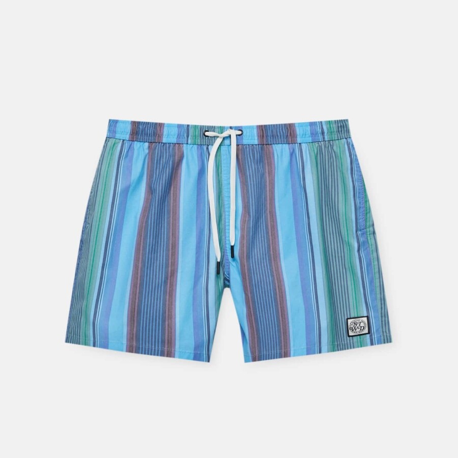 

Шорты для плавания Pull&Bear Stripes, синий