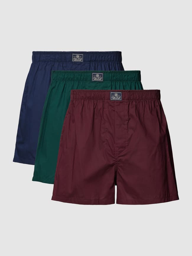Шорты-боксеры в упаковке по 3 шт., с эластичным поясом Polo Ralph Lauren Underwear, темно-синий