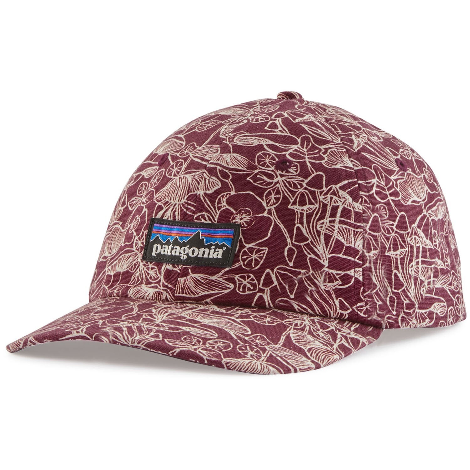 

Кепка Patagonia P-6 Label Trad, mushroom forest batik