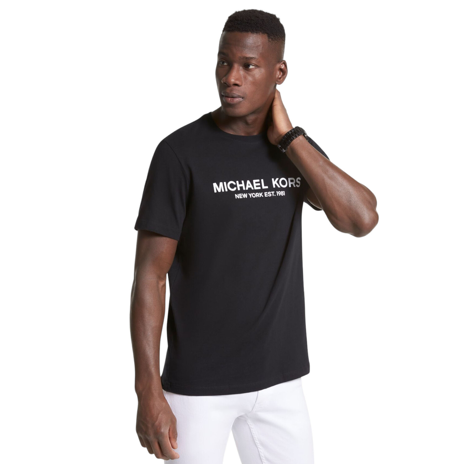 

Футболка Michael Kors Logo Cotton, черный