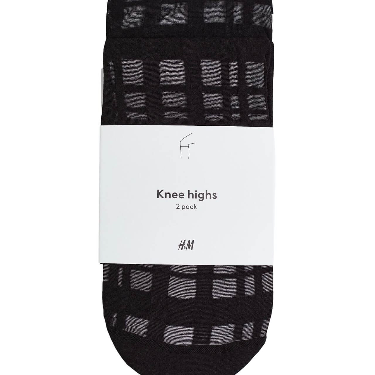 

Гольфы H&M, 2 пары, черный