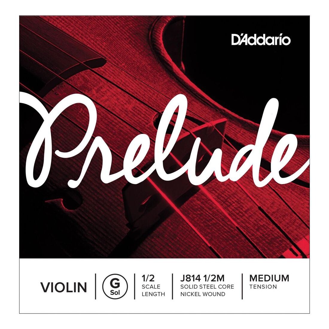 

Скрипка D'Addario J8141/2M Prelude Violin Single G String 1/2 Medium