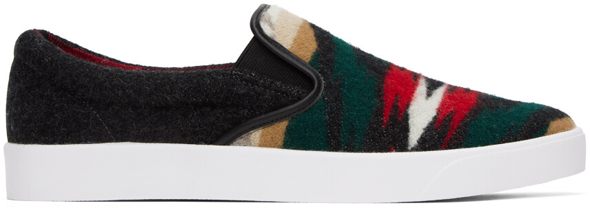 

Разноцветные кроссовки без шнурков Pendleton Edition Junya Watanabe