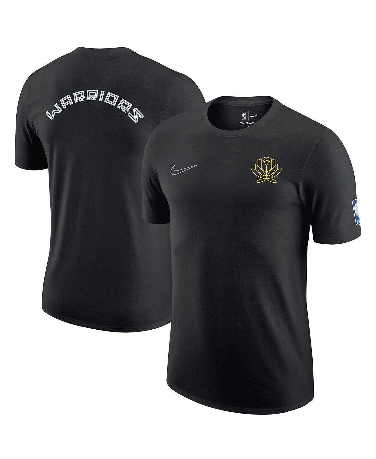 

Мужская черная футболка golden state warriors 2022/23 city edition courtside max90 backer Nike, черный