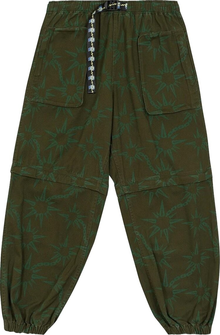 

Брюки Brain Dead Convertible Razor Climbing Pant 'Olive', зеленый