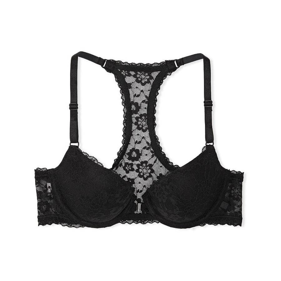 

Бюстгальтер Victoria's Secret Sexy Tee Lightly Lined Paisley Lace Demi, черный