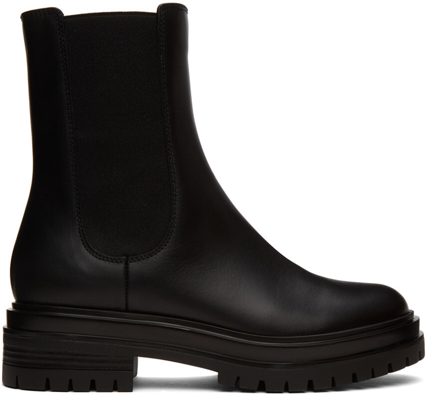 

Черные честерские ботинки Gianvito Rossi, Черный