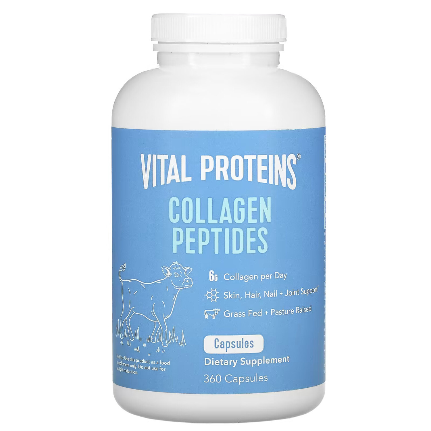 

Vital Proteins, пептиды коллагена, 360 капсул