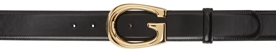 

Черный ремень с пряжкой G Gucci