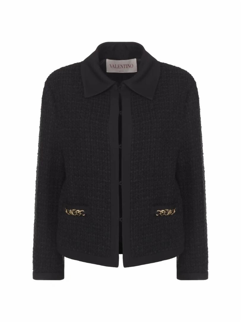 

Однобортный твидовый жакет Valentino