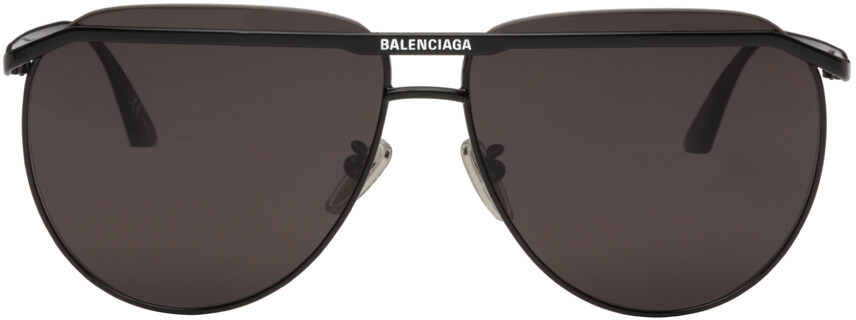 

Черные солнцезащитные очки-авиаторы Balenciaga
