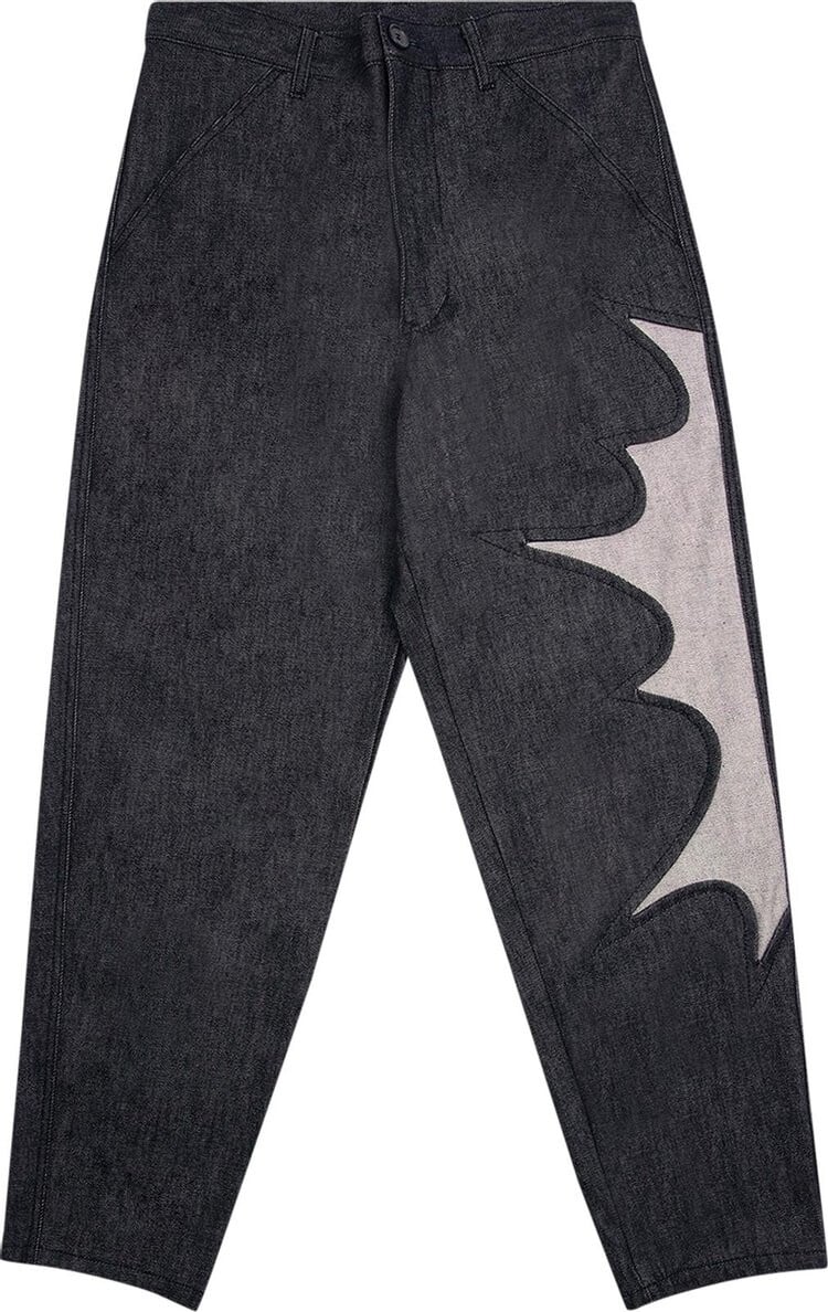 

Рубашка Comme des Garçons SHIRT Patch Denim Pants 'Black', черный