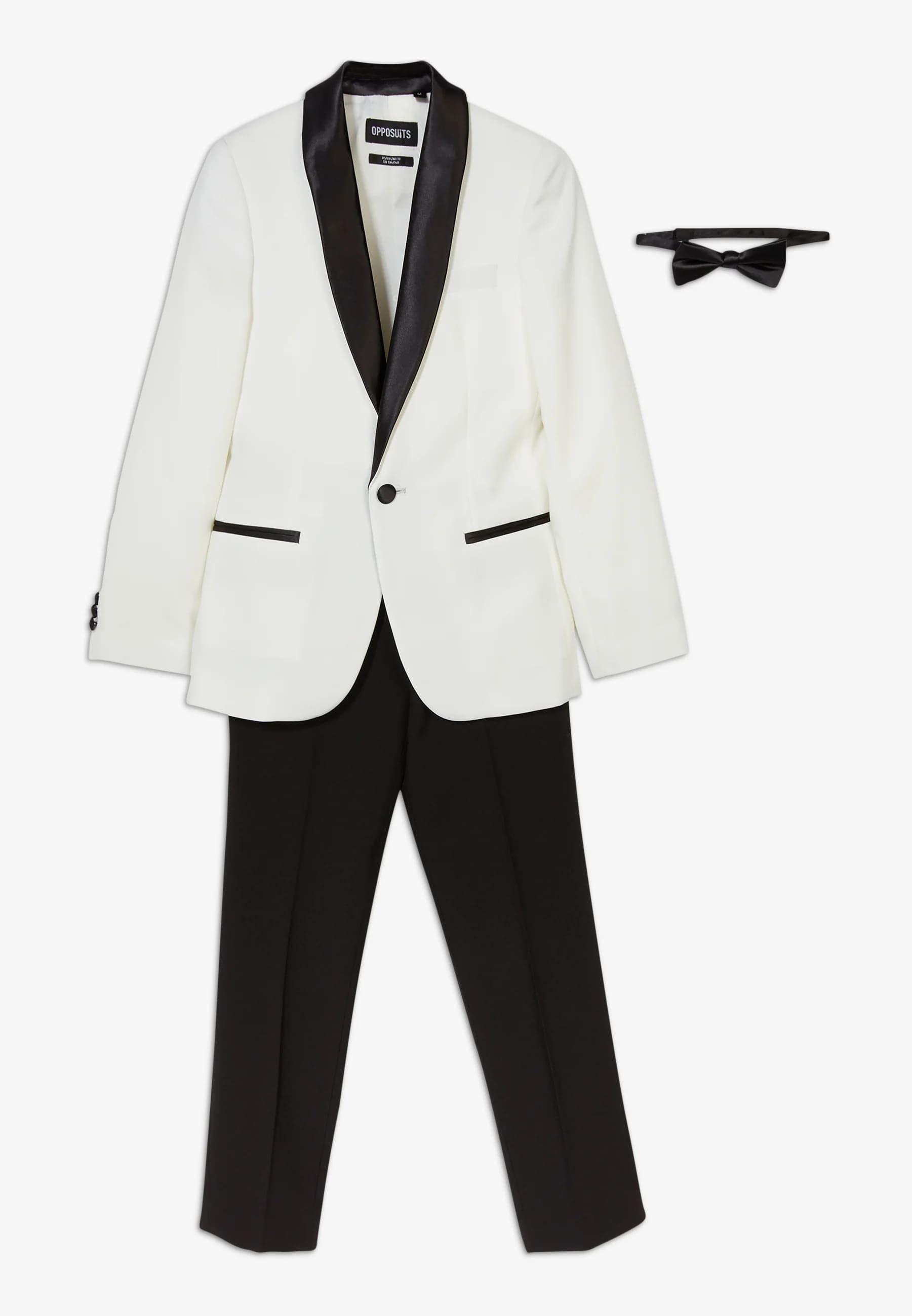 Комплект OppoSuits Tuxedo, 3 предмета, черный/белый комплект одежды для мальчиков пиджак и кофта и брюки нарядный стиль размер 74 черный