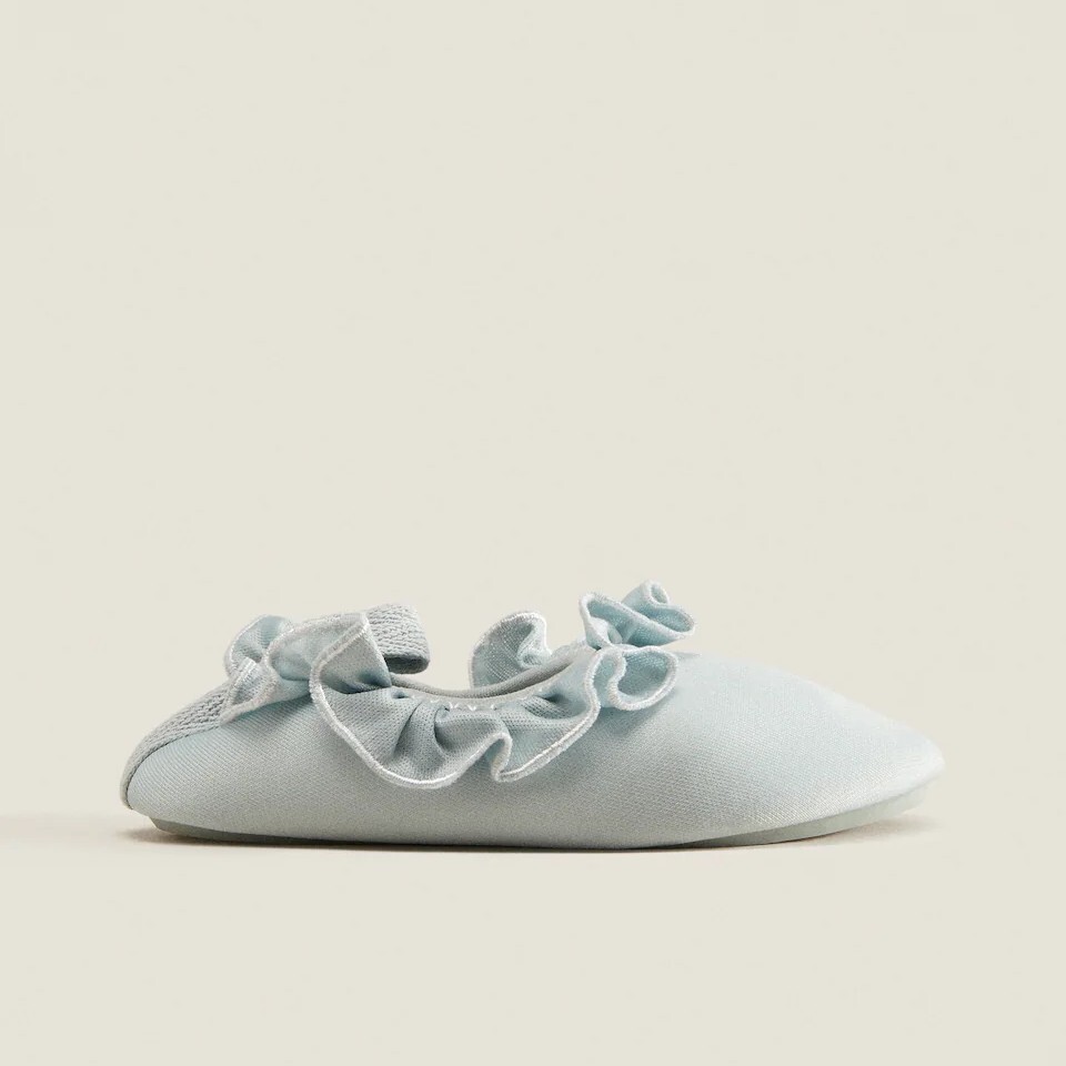 

Тапочки Zara Home Ruffled Pool, голубой
