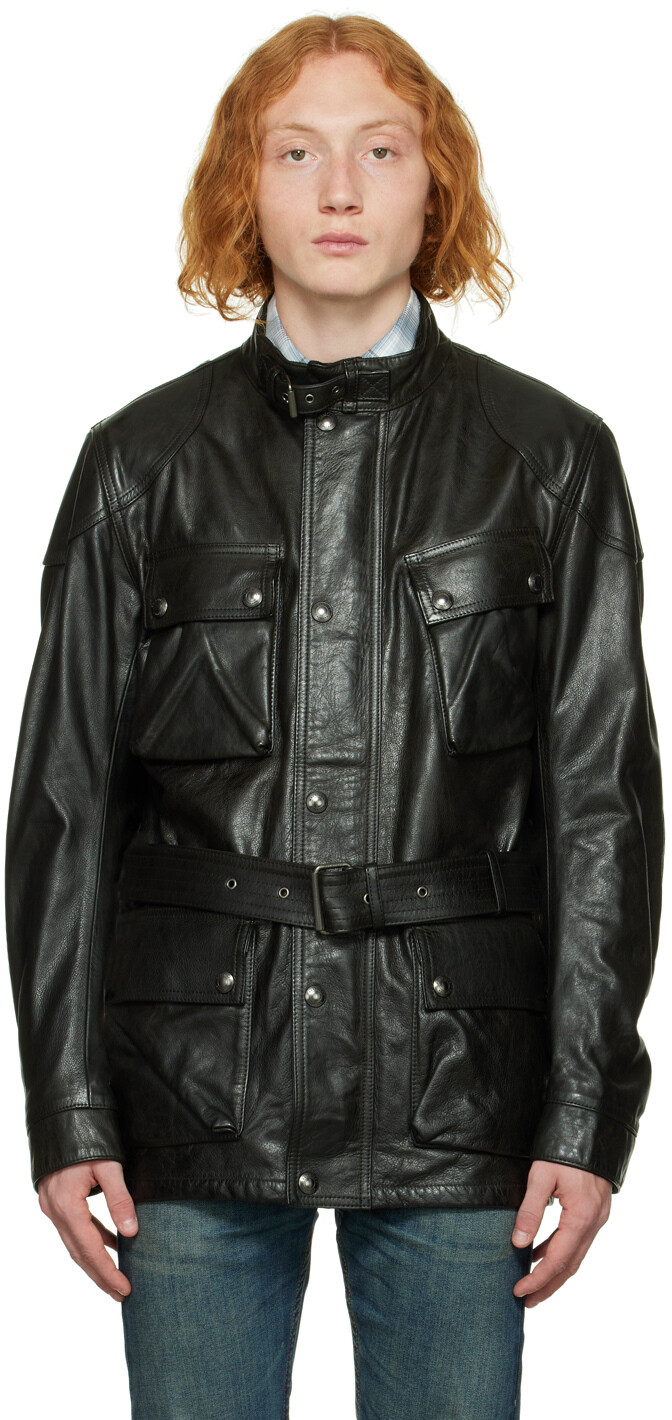 

Черная кожаная куртка Trialmaster Panther Belstaff