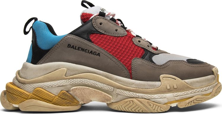 Balenciaga triple s red sales and blue