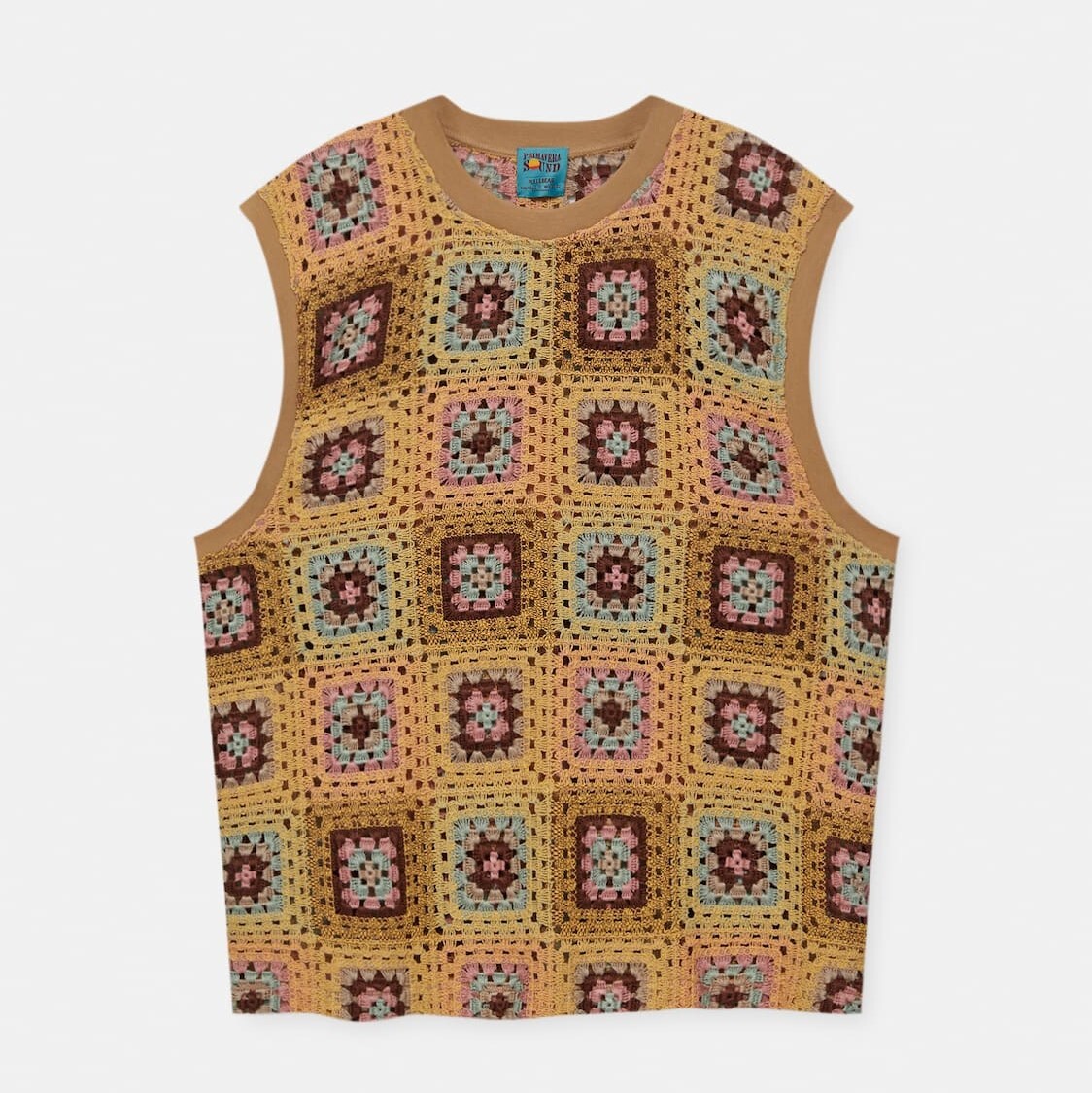 

Вязаный топ Pull&Bear Primavera Sound Crochet, мультиколор