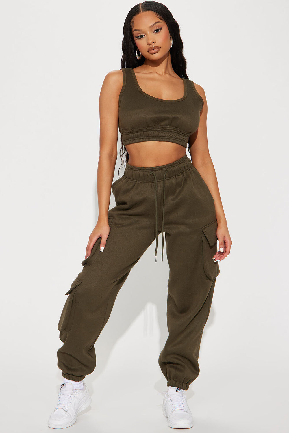 

Джоггеры Fashion Nova TP4233CQ, оливковый, Зеленый