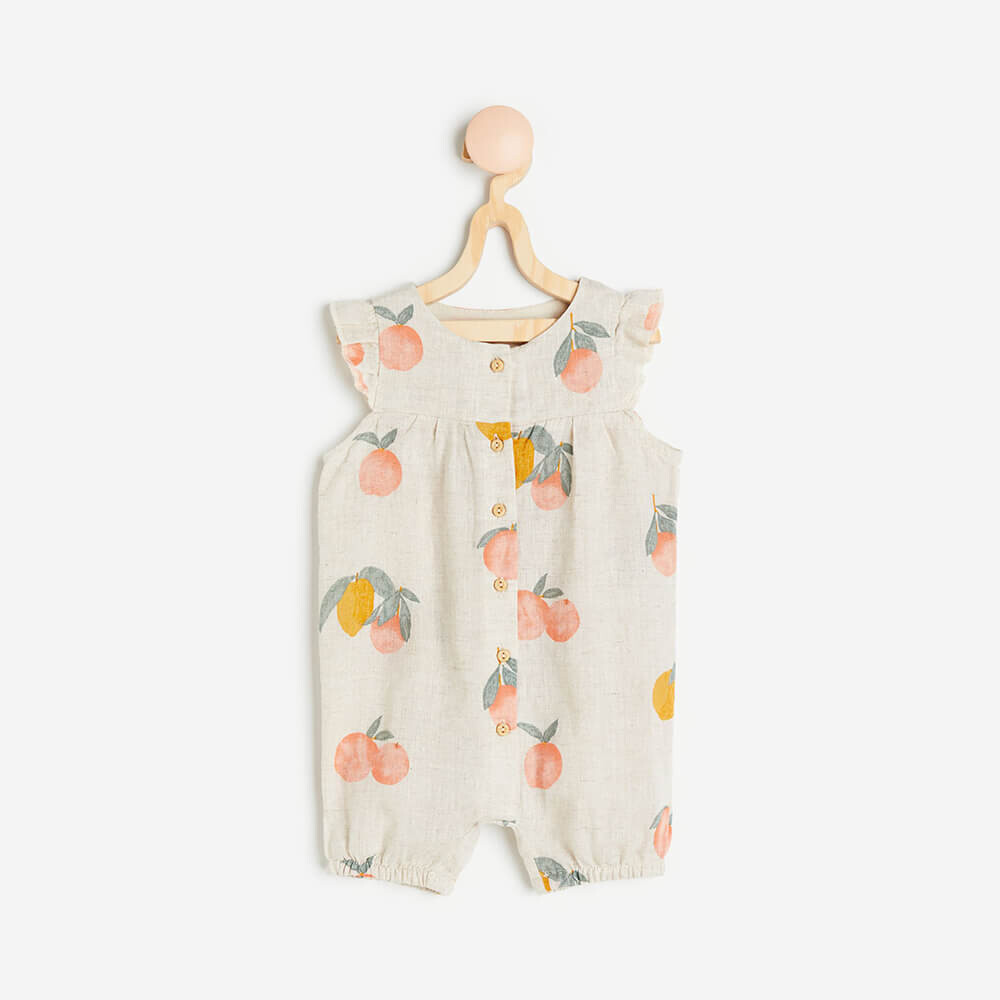 

Комбинезон H&M Linen Romper, бежевый