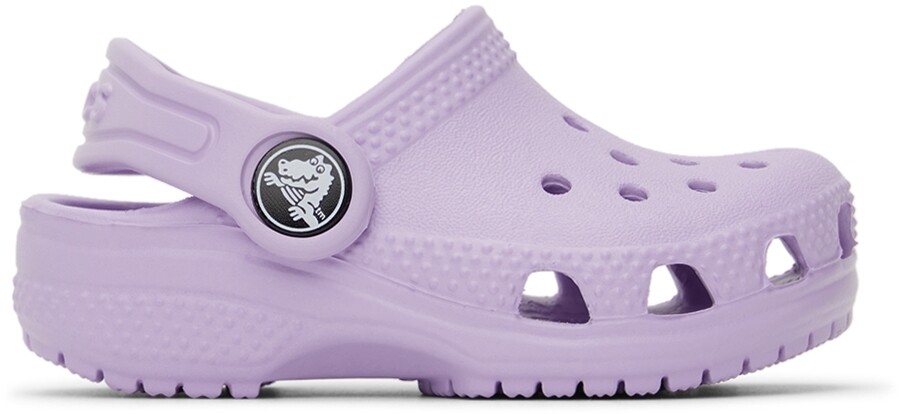 

Детские фиолетовые классические сабо Crocs